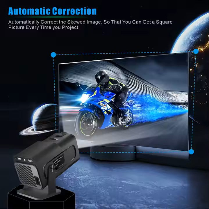 Proyector HY320 Black WiFi 4K  LED mini portátil
