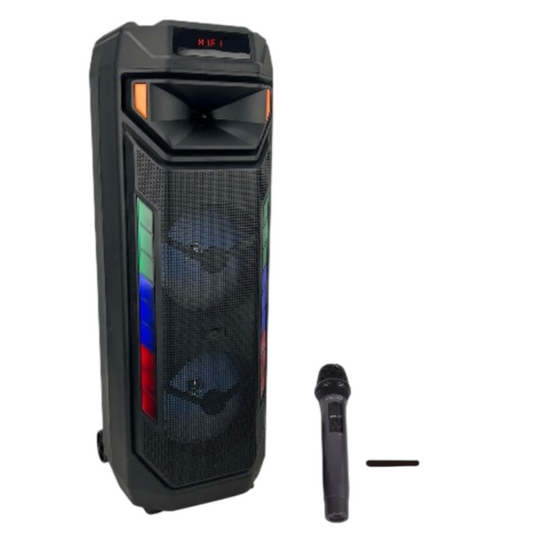 PARLANTE TORRE CAFINI CN-S6742AC INALAMBRICO CON RUEDAS Y MICROFONO INCLUIDO