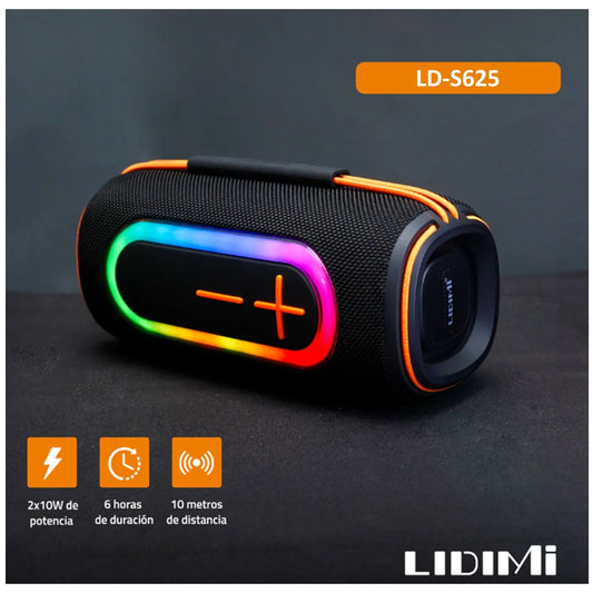 LD-S625 LIDIMI ORIGINAL PARLANTE PORTÁTIL CON BLUETOOTH RESISTENTE AL AGUA